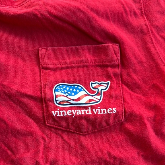 Vineyard Vines Cherry Red Short Sleeve Tee - Picture 3 of 5